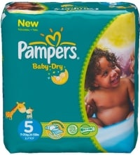 Pampers Baby Dry test