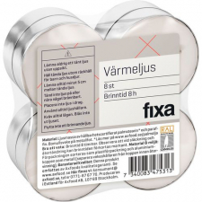 Fixa Fixa värmeljus 8 h, 8-pack - Test